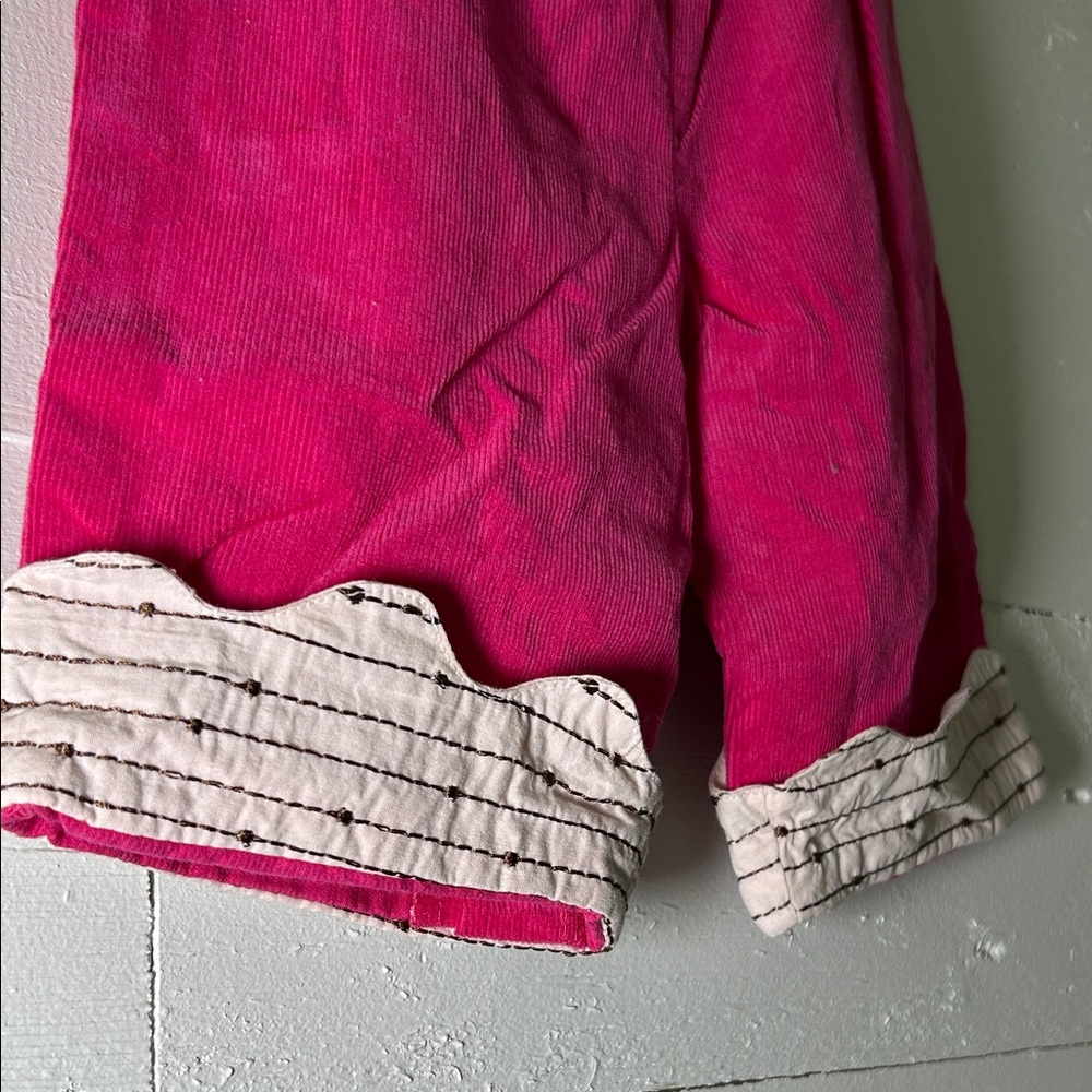 Mary Engelbreit Baby Pink Paisley Baby Outfit with Collar - Picture 5 of 9